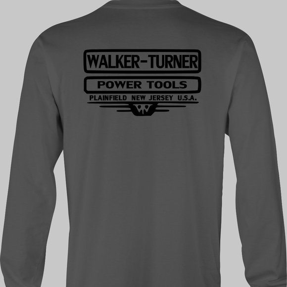 Walker Turner Power Tools Long Sleeve Retro T-Shirt stanley delta jet rockwell - Picture 6 of 6